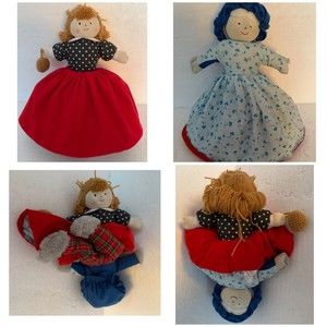 Oskar & Ellen Soft Red Riding Hood Grandma Reversible Doll- No Cape/Hood READ